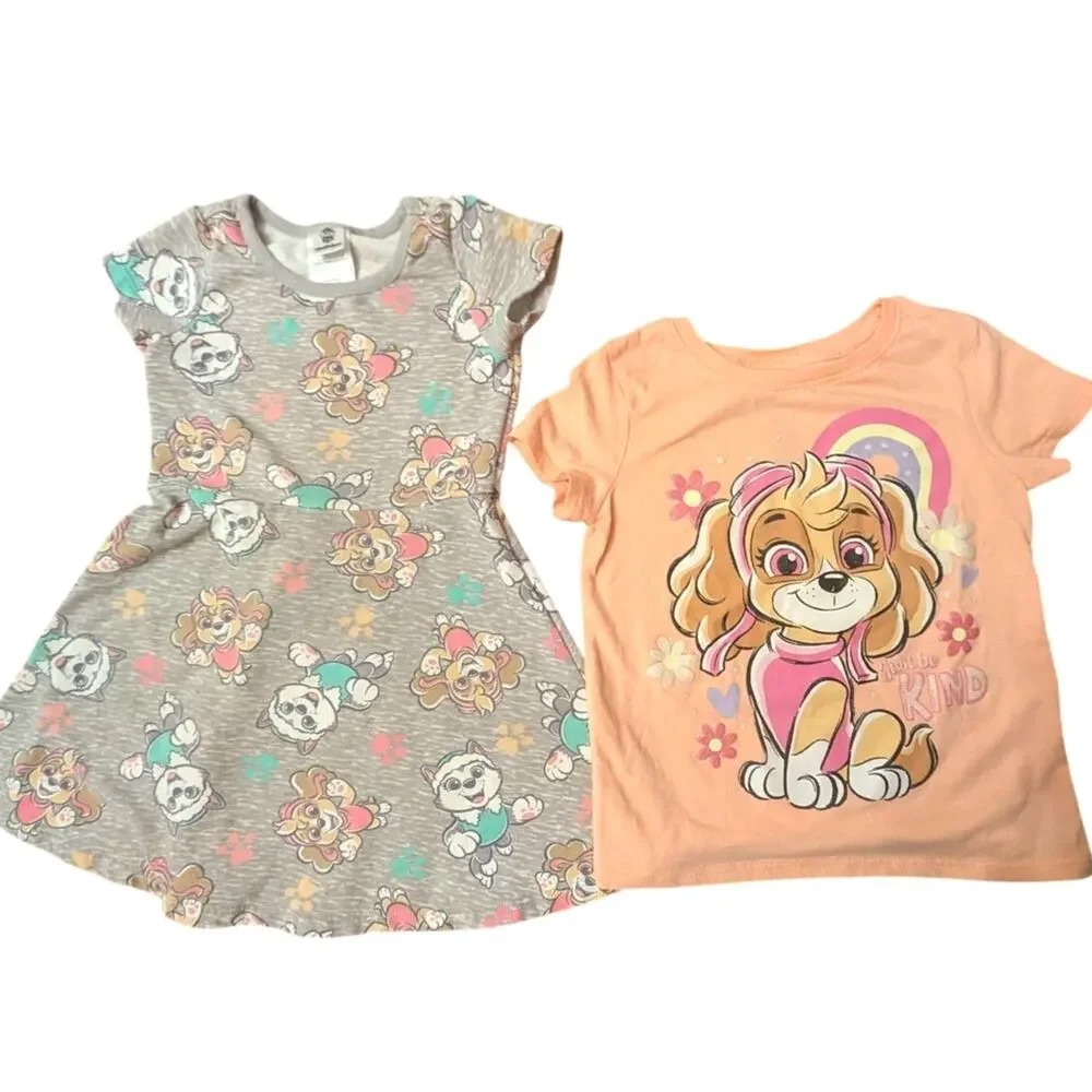 Paw Patrol Dress and T-Shirt Skye and Everest